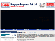 Tablet Screenshot of durgapurpolymers.com